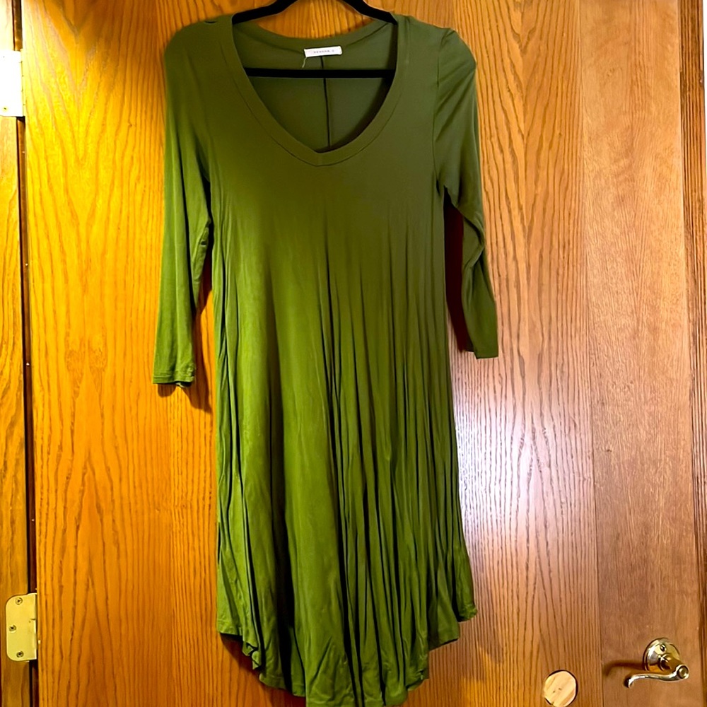 Green mindi flowy dress size small